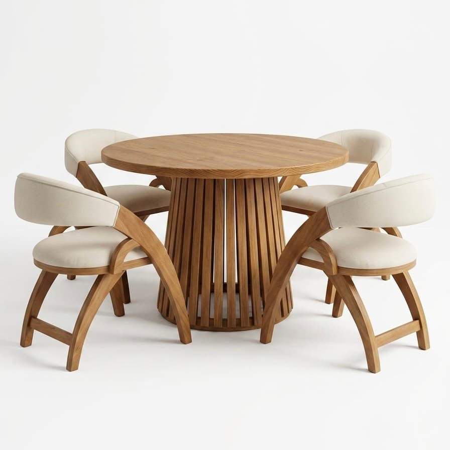 Comedor Deluxe 4 plazas | Base rejillas