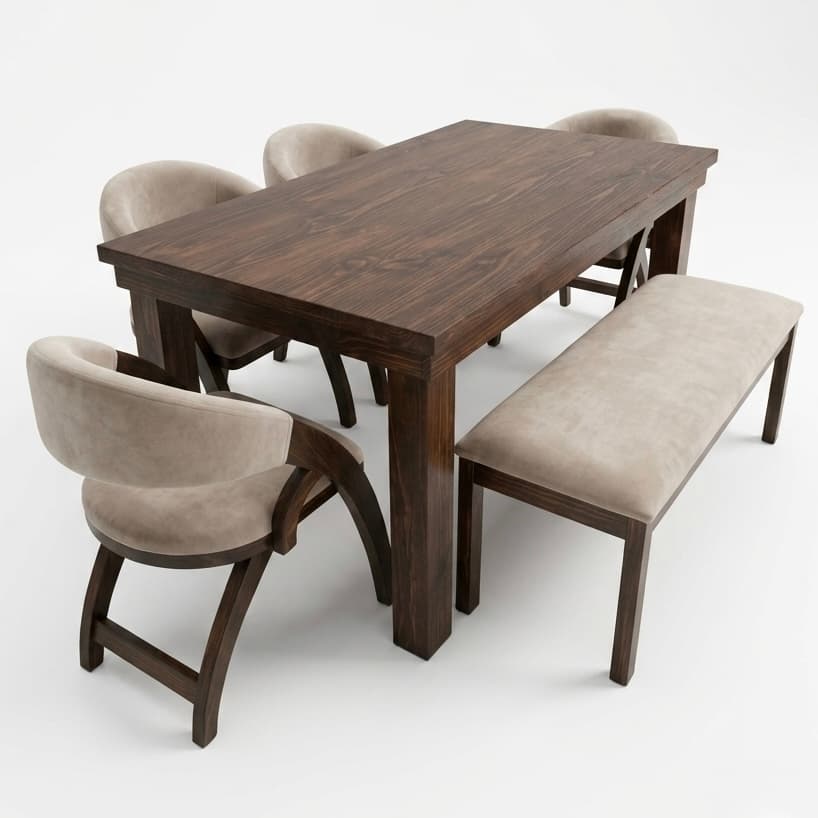 Comedor Deluxe 4 plazas + banca